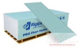 Płyta gipsowa GKFI PRO Fire+ Hydro typ DFH2 1200x2600x12,5mm RIGIPS