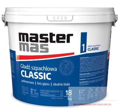 Gładź szpachlowa MASTER-MAS opak.= 18kg MASTER Gładź szpachlowa MASTER-MAS opak.= 18kg MASTER